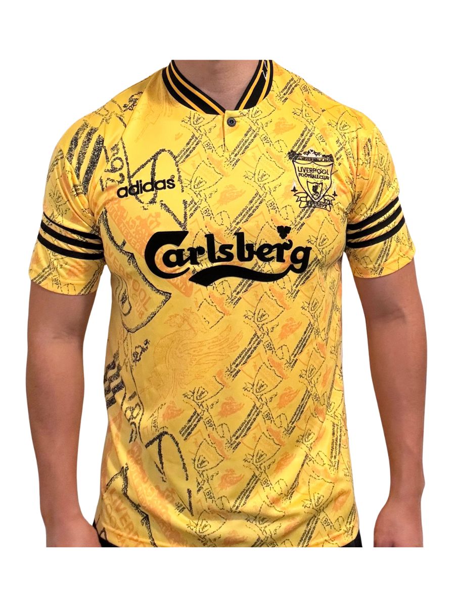 Liverpool Away Retro Jersey 1995-1996 YELLOW JERSEY